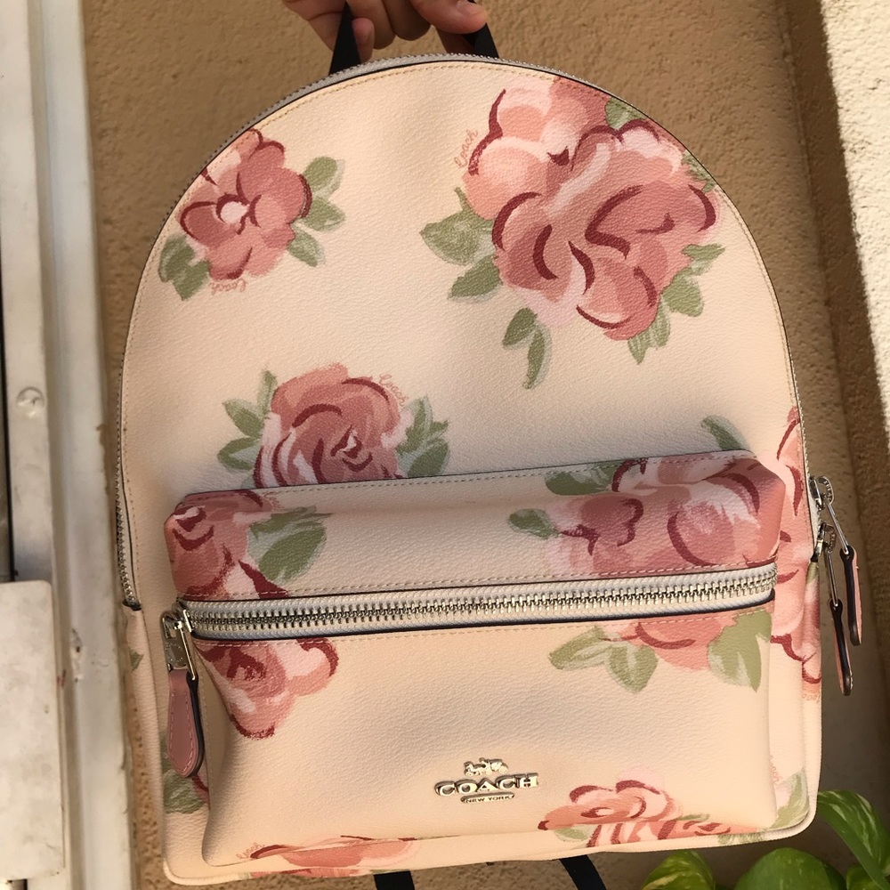 Coach floral backpack 🌸